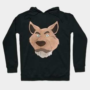 Anthro bear grey face Hoodie